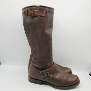 Frye Womens Brown Pull On Leather Boots Size US 9